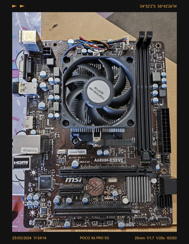 Motherboard Msi A68hm-e33 V2 + A4 4000+