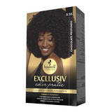 Kit Tintura Haskell  Excllusiv Color Pratic Tom Chocolate Profundo