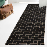 Tapete Passadeira Carpete 1,40m X 50cm Antiderrapante Luxo