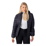 Jaqueta Feminina Puffer Bobojaco Capuz De Nylon Impermeável