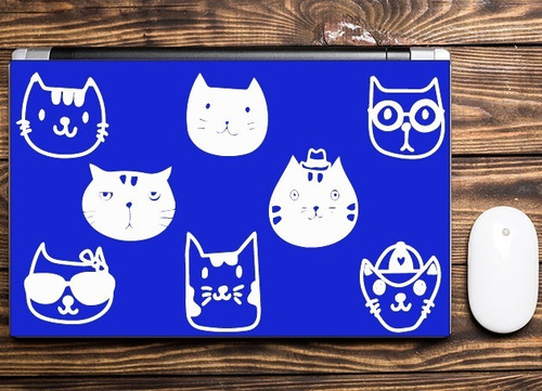 Vinilo Sticker Decorativo Para Notebook Cat Lover 