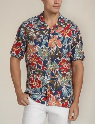 Camisa Perry Ellis Ecovero Rojo Hombre 4imw7012930