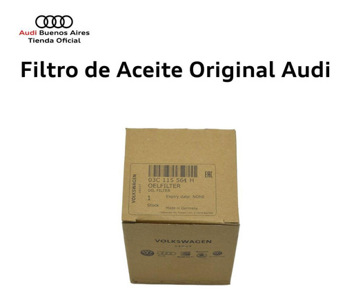 Filtro De Aceite Audi A1 2011 Al 2014 Foto 3