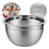 Tigela Redonda Brilhante Mixing Bowl Aço Inox Com 26 Cm