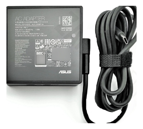 Cargador 100% Original Asus 20v 5.0a 100w ¡no Es Réplica!