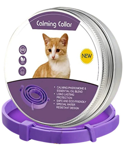Collar Gato Relajante Feromonas Antiestres Calmante X60 Dias