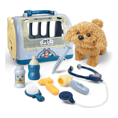 Kit Veterinario Doctor Play Set Para Niños, Juguete Para