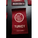 Escudo De Armas Impreso En Seda 7,5x4,5 Turquía Turkey 