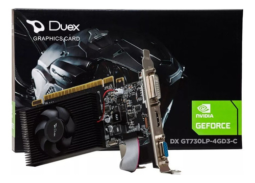 Placa De Vídeo Nvidia Duex Geforce Gt 730 4gb Gddr3 128 Bits