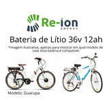 Bateria De Lítio 36v 12ah Ecológica  Re-ion Com Carregador