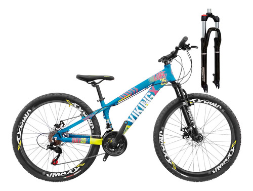 Bicicleta Aro 26 Viking Tuff25 21v F. Disco Mecânicos Trava