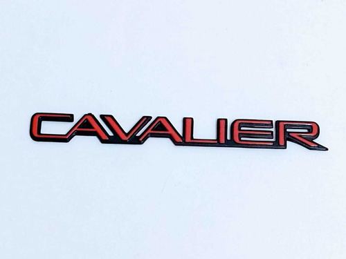 Emblema Letra Cavalier Chevrolet Rojo Lateral O Cajuela 