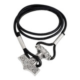 Pulsera Brazalete Manilla Mjolnir Martillo Vikingo Hombres