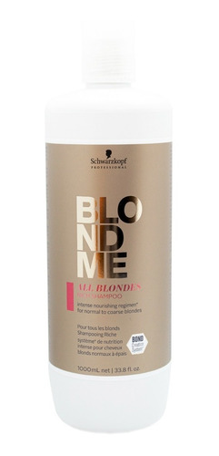 Schwarzkopf Blondme Rich Shampoo Cabellos Rubios 1000ml 6c