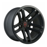 Jesse Spade Wheel, 17x9, Negro Satin; Jeep Wrangler/gladiato