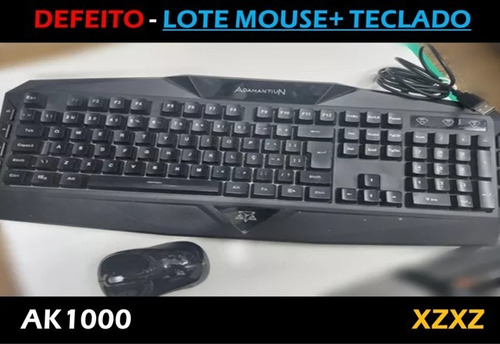 Defeito - Lote Mouse+ Teclado Ak1000 - Xzxz
