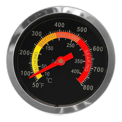 Termômetro Para Forno A Lenha Churrasco Analógico Até 400ºc