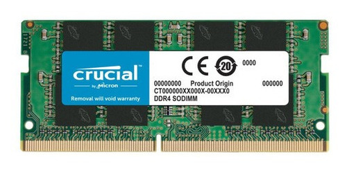 Memoria Ram Crucial Ct16g4sfra266 1 De 16 Gb, Color Verde