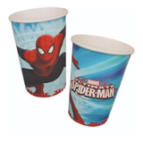 Vasos Spiderman/hombre Araña X 10 U.  Cotillon Personaje 