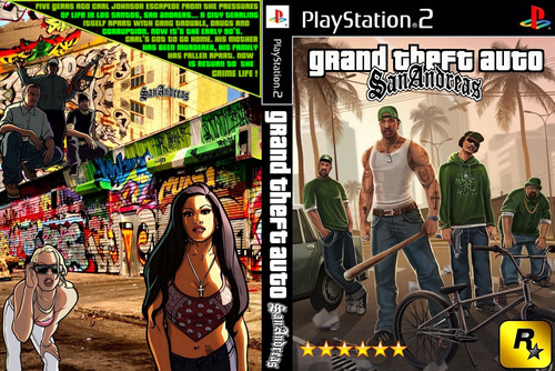 Gta San Andreas Playstation 2 Slim Bloqueado Jogo Em Dvd