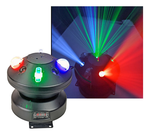 Multiraio Disco Laser 4x1 Dmx Efeito Giratório - Klub