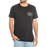 Remera Niño Rusty Heraldic Tee Jr Algodon Negro