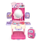 Maleta Mochila 3 En 1 Juguete Set Belleza Portatil Infantil