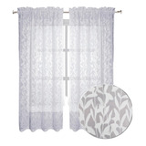 Cortinas Semi Traslucidas Cortas Transparentes Con Figuras