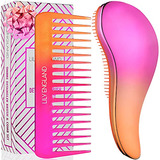 Detangler Brush And Comb Set - Detangling Hairbrush For Wome