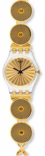 Reloj Analogo Swatch Dorado Acero Inoxidable