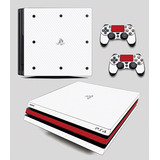 Skin Personalizado Para Ps4 Pro Sim.fibra De Carbono (0051)