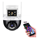 Camara Robotica Ip Wifi Exterior Doble Lente + Memoria 128gb