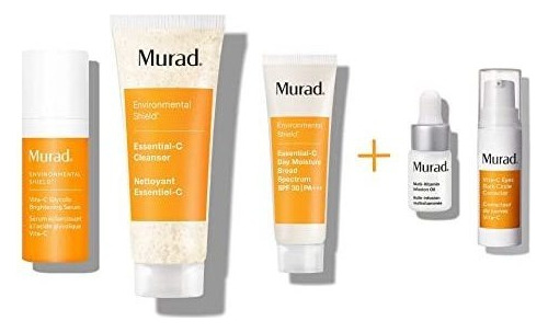 Murad Rápido Blanqueadora Kit Con Vita-c Glicólico Suero, Es