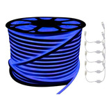 100mts Mangueira Neon Led Vlx Flex Corte 2,5cm 110/220v Cor Da Luz Azul Voltagem 220v