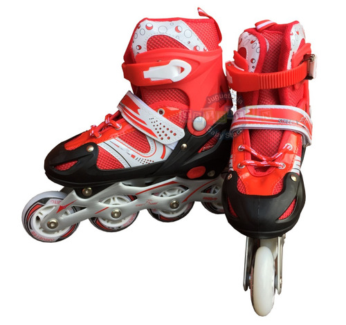 Rollers Rojo De Aluminio Extensible 35-38 Reforzado En Bolso