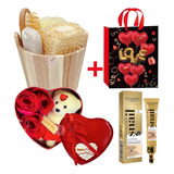 Set Spa + Hidratante Roll On+ Petalos De Jabon San Valentin