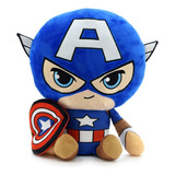 Peluche Capitan America Sentado 40 Cm Marvel