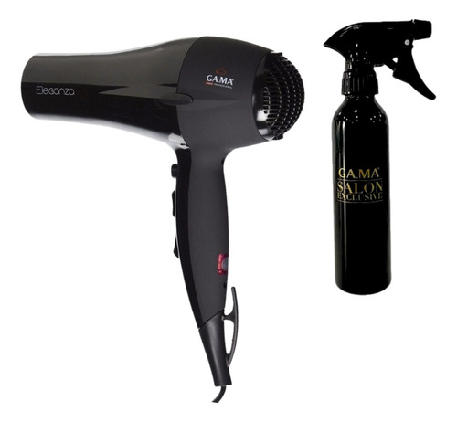 Secador De Pelo Ga.ma Italy Eleganza Negro 220v/240v