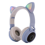 Luckyu Auriculares Bluetooth 5.0 Con Orejas De Gato, Plegabl