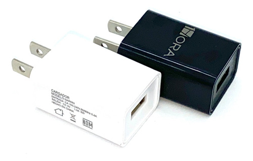 Paquete Con 50 Cargador Cubo 1hora Usb 5w 1a Blanco Y Negro