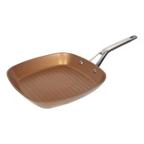 Sarten Asador 28cm Aluminio Forjado Ind Origen Sg Color Bronce