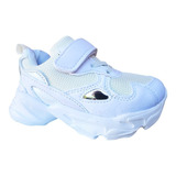 Zapatillas Infantiles Urbanas Deportivas Velcro Blanco 7162