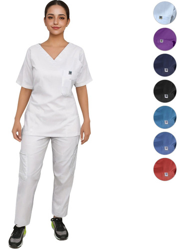 Uniforme Medico Pijama Quirurjica Mujer Recto Conjunto