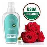 Radha Belleza Rose Tóner Agua - Usda Organic 100% Puro Marro