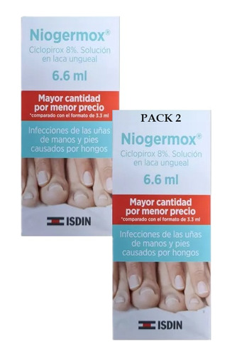 Isdin Niogermox 8% 6.6ml Pack De 2 Elimina Hongos De Uñas