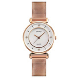 Reloj Mujer Dama Metal Acero Inoxidable Femenino Analogico 