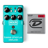 Bajo Pedal Chorus Deluxe Mxr M83 + Cuerdas Dunlop