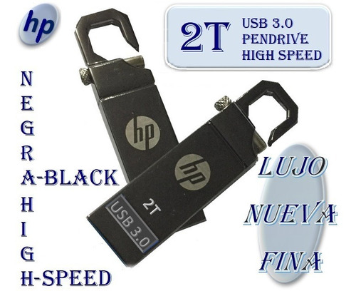 Usb Hp Flash P/d 3.0 2tb(2000gb) Elegante Y Fina High Speed