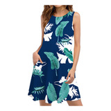 Vestidos De Verano Para Playa, Floral, Camiseta De Alta Cali