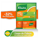 Sopa De Pollo 60 Gr + 2 Pack Cubitos De Pollo 8 Unds Knorr